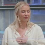 Mayci’s white teddy hoodie on The Secret Lives of Mormon Wives