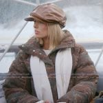 Miranda’s printed puffer jacket on The Secret Lives of Mormon Wives