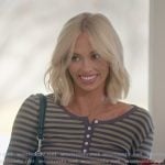 Miranda’s striped henley top on The Secret Lives of Mormon Wives Miranda’s striped henley top on The Secret Lives of Mormon Wives