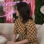 Mitski’s plaid dress on The Drew Barrymore Show Mitski’s plaid dress on The Drew Barrymore Show