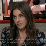 Molly’s floral ruched top on General Hospital Molly’s floral ruched top on General Hospital