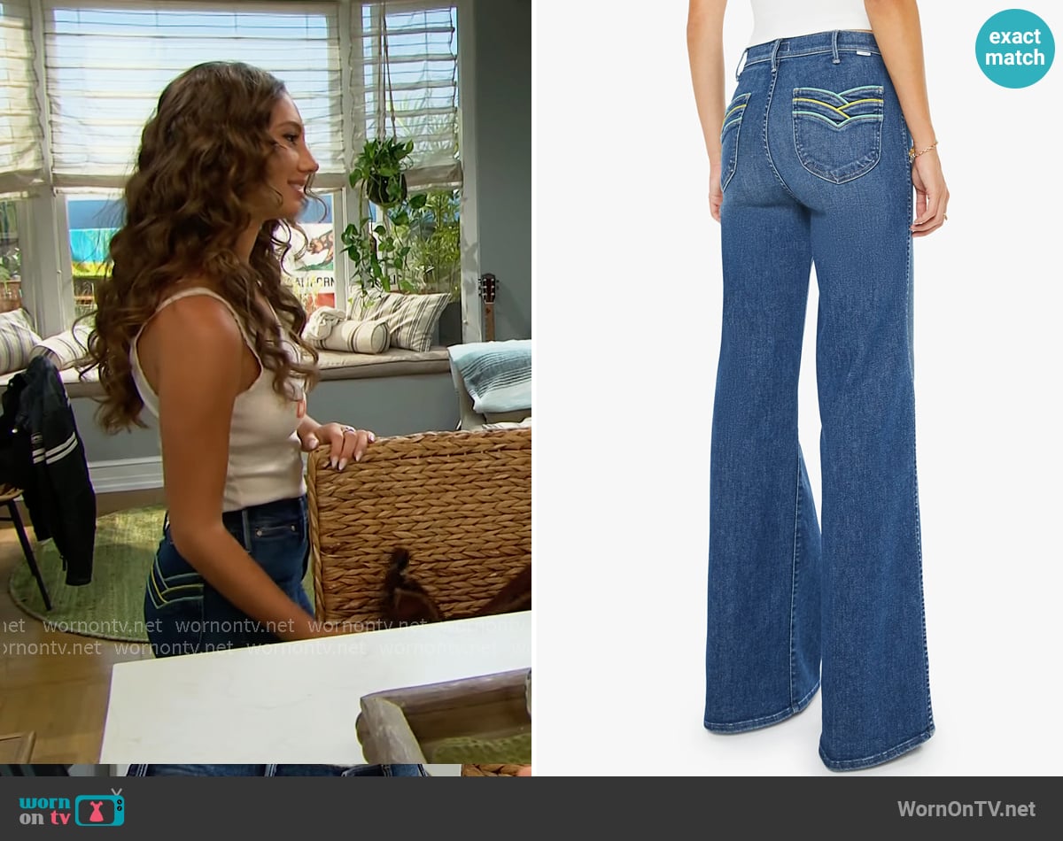 Mother The Pipeline Hustler Roller Sneaker Jeans worn by Melissa Dylan (Sydney Bullock) on The Bold and the Beautiful Mother The Pipeline Hustler Roller Sneaker Jeans worn by Melissa Dylan (Sydney Bullock) on The Bold and the Beautiful
