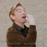 Ned’s brown suede jacket on The Paper Ned’s brown suede jacket on The Paper