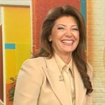 Norah O’Donnell’s beige suit on CBS Mornings Norah O’Donnell’s beige suit on CBS Mornings