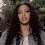 Olivia’s studded denim jacket on All American