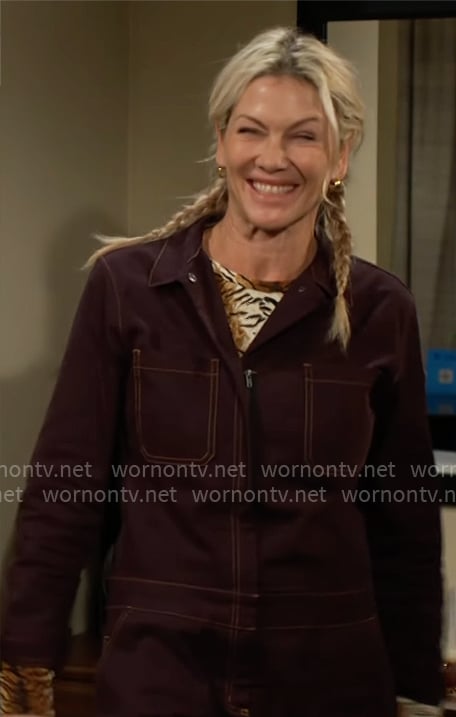 Patty's black coveralls on The Young and the Restless