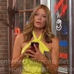 Phyllis's yellow halterneck dress on The Young and the Restless Phyllis's yellow halterneck dress on The Young and the Restless