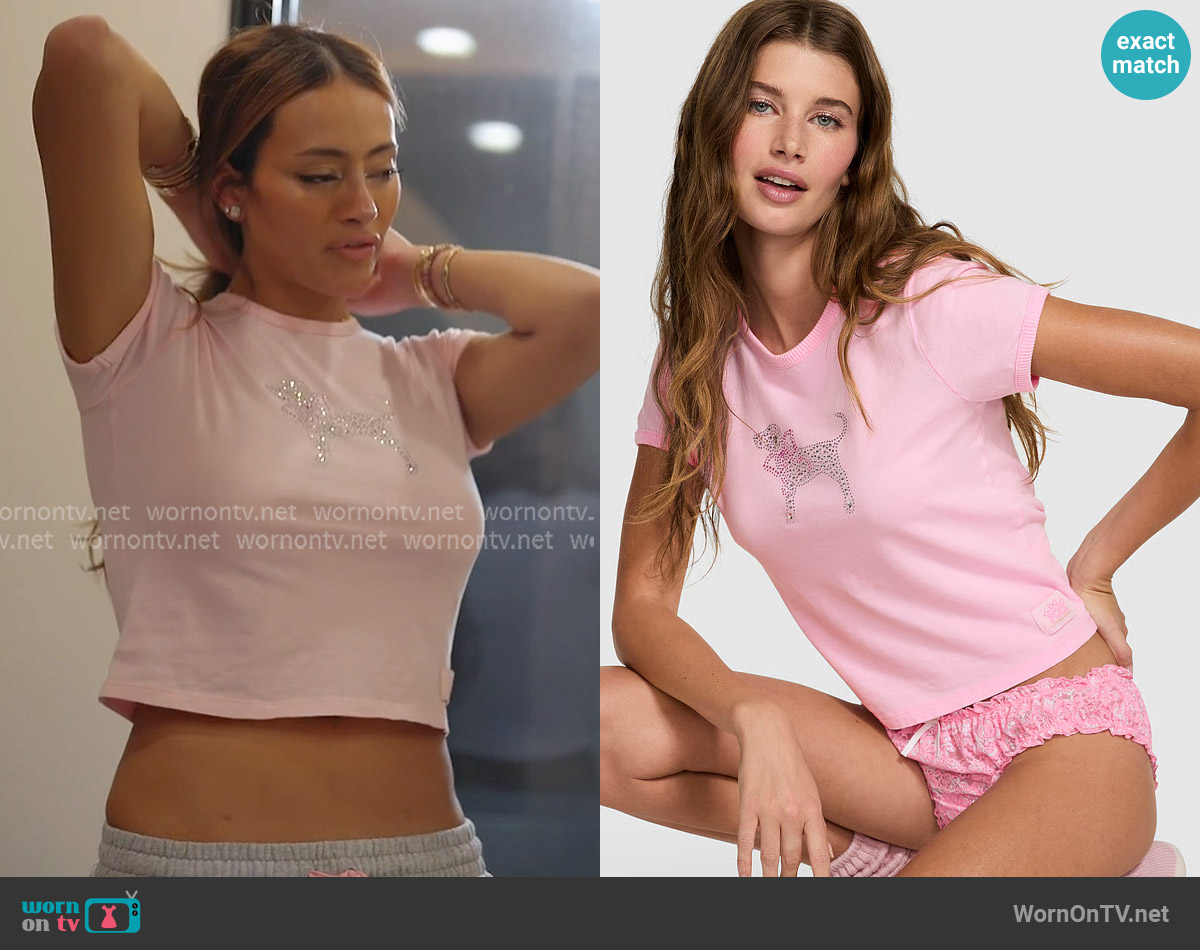 Emira's Pink x Loveshackfancy top