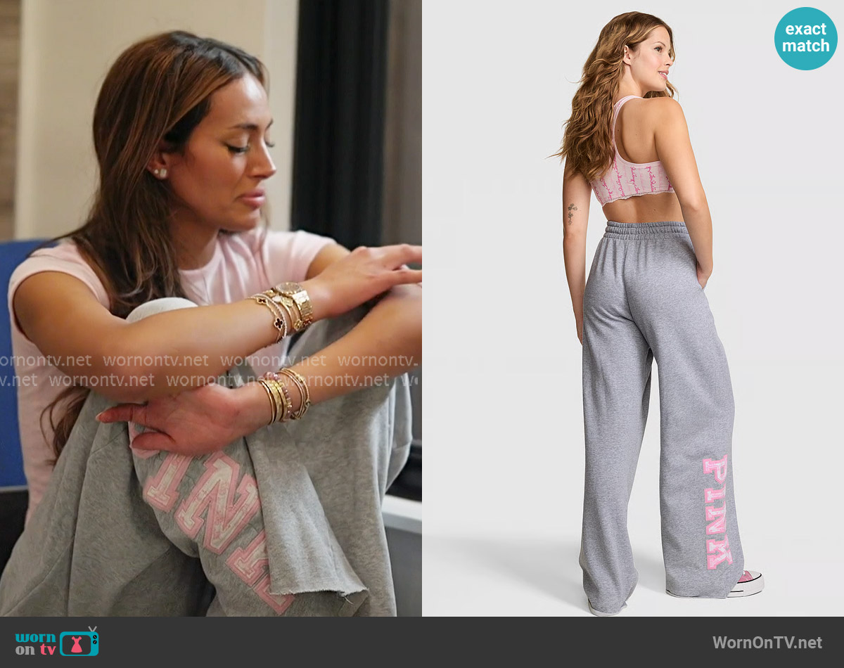 Emira's Pink x Loveshackfancy pants