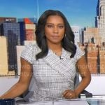 Rachel’s plaid fringe trim dress on Good Morning America