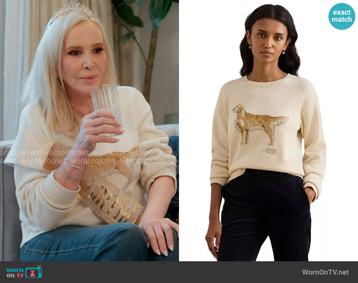 Shannon's Ralph Lauren sweater