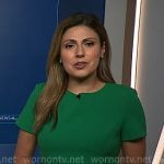 Rana Novini's green belted short sleeve dress on NBC News Daily Rana Novini's green belted short sleeve dress on NBC News Daily