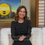 Rebecca’s black polka dot dress on Good Morning America Rebecca’s black polka dot dress on Good Morning America