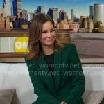 Rebecca's green and blazer and pants on Good Morning America Rebecca's green and blazer and pants on Good Morning America