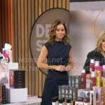 Rebecca’s navy midi dress on Good Morning America Rebecca’s navy midi dress on Good Morning America