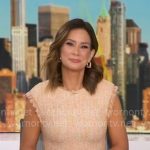 Rebecca’s orange tweed dress on Good Morning America Rebecca’s orange tweed dress on Good Morning America