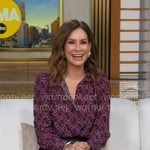 Rebecca’s red floral blouse on Good Morning America Rebecca’s red floral blouse on Good Morning America