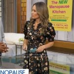 Rhiannon's black floral print dress on Good Morning America Rhiannon's black floral print dress on Good Morning America