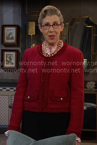 Rita's red tweed jacket on Days of our Lives