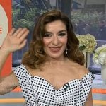 Sabrina Impacciatore’s white polka dot top on Today