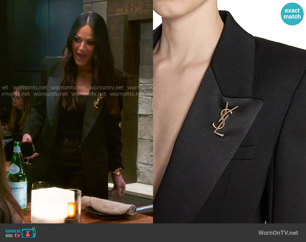 Lisa's Saint Laurent brooch Lisa's Saint Laurent brooch
