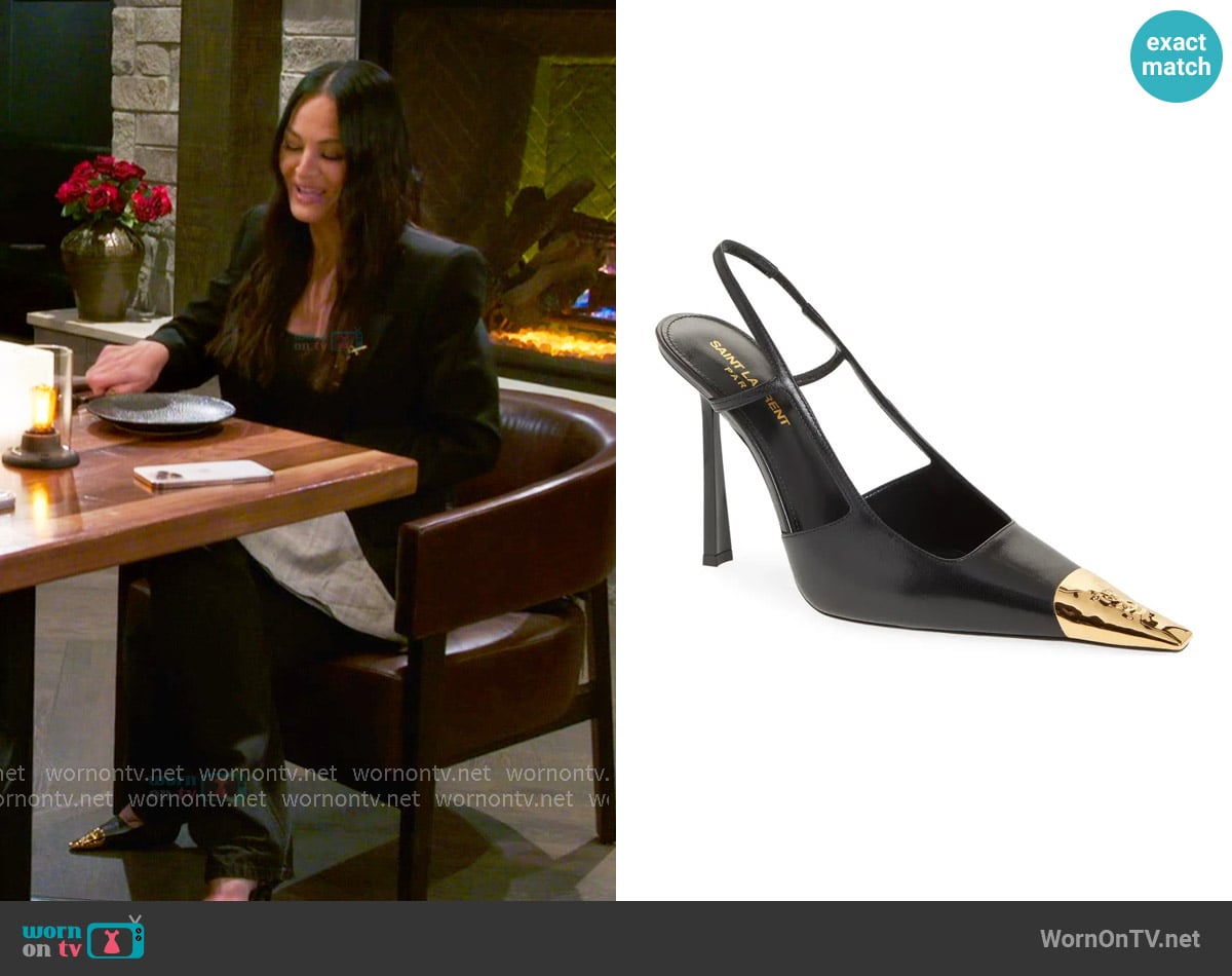 Lisa's Saint Laurent shoes