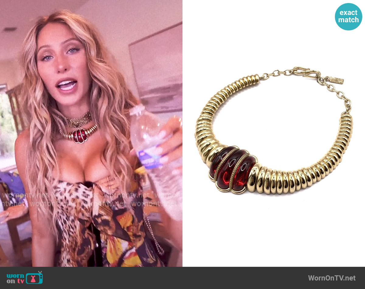 Alix's Saint Laurent necklace