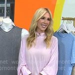 Sarah Eggenberger’s pink gathered maxi dress on Today