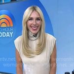 Sarah's beige turtleneck maxi dress on Today