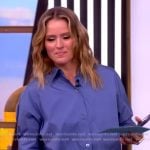 Sara’s blue cropped shirt on The View Sara’s blue cropped shirt on The View