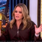 Sara’s brown gathered front dress on The View