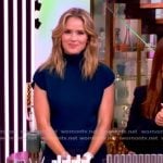 Sara’s navy turtleneck top on The View Sara’s navy turtleneck top on The View