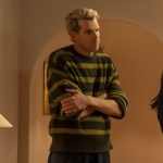 Sasha’s green striped sweater on Nobody Wants This Sasha’s green striped sweater on Nobody Wants This