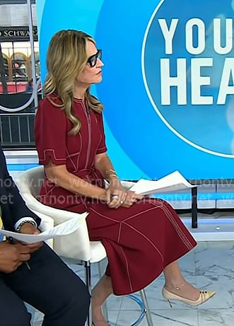 Savannah's beige heel pumps on Today