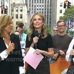 Savannah’s grey zebra print skirt on Today