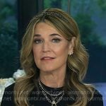 Savannah's heart pendant chain necklace on Today