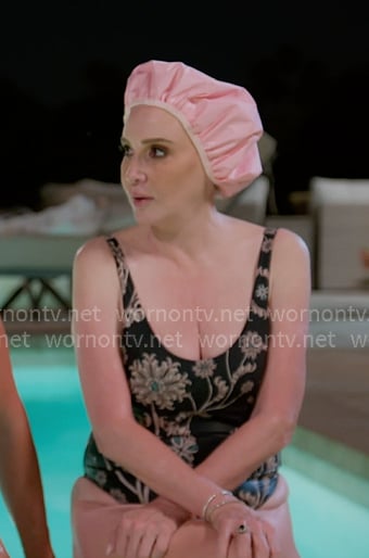 Shannon's floral swimsuit on The Real Housewives of Orange County