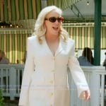 Shannon's white button down blazer dress on The Real Housewives of Orange County Shannon's white button down blazer dress on The Real Housewives of Orange County