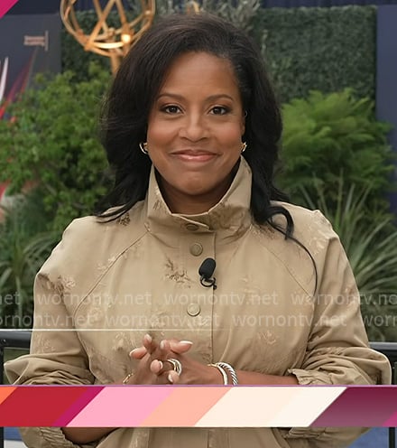Sheinelle’s beige floral jacket on Today