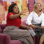 Sheinelle’s brown heel pumps on Today