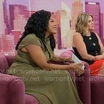 Sheinelle’s gold strappy heel sandals on Today