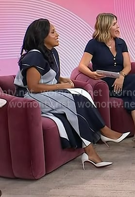 Sheinelle's white heel pumps on Today