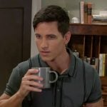 Smitty’s grey shirt with vertical stripes on Beyond the Gates