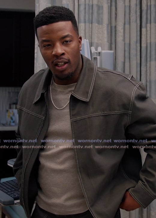 Spencer’s gray denim jacket on All American Spencer’s gray denim jacket on All American