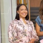 Stephanie’s pink floral tassel shirtdress on Good Morning America Stephanie’s pink floral tassel shirtdress on Good Morning America