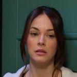 Stephanie's red plaid sports bra on Days of our Lives