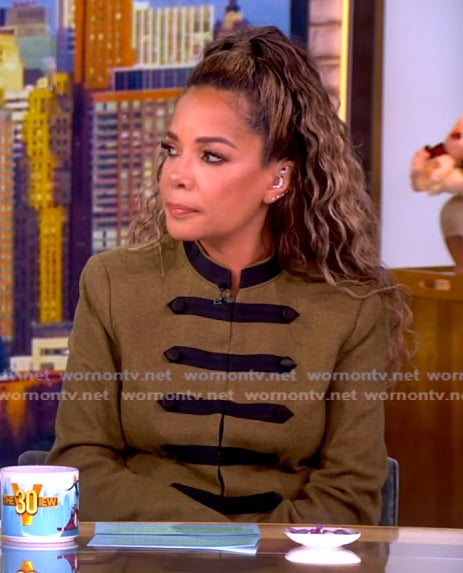 Sunny’s military jacket on The View Sunny’s military jacket on The View