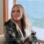 Tamra's black fur trim leather jacket on The Real Housewives of Orange County