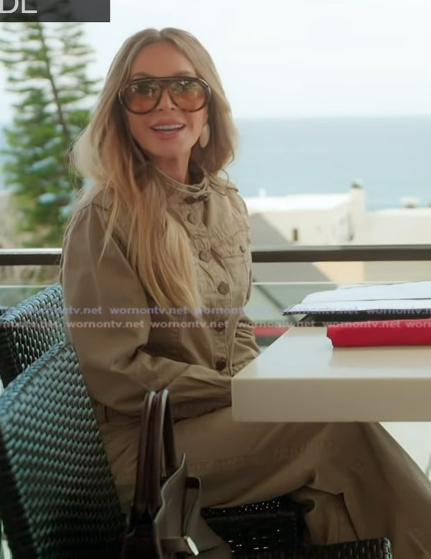 Tamra’s khaki jacket on The Real Housewives of Orange County Tamra’s khaki jacket on The Real Housewives of Orange County