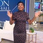 Tamron’s printed gathered dress on Tamron Hall Show Tamron’s printed gathered dress on Tamron Hall Show